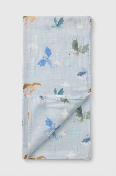 Magical Dragons Muslin Swaddle
