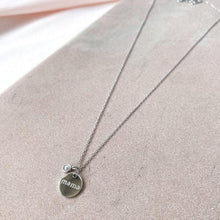 Load image into Gallery viewer, Silver Round MAMA Necklace