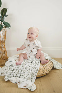 Bears on Bikes Muslin Quilt