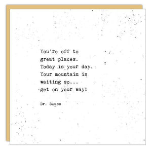 Off to Great Places Card