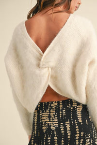 Ivory Rowan Twist Sweater