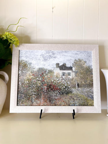 Cottage Field Artwork | Linen Frame