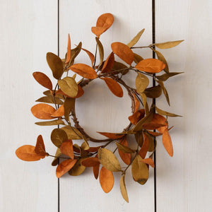 Rust and Tan Candle Ring