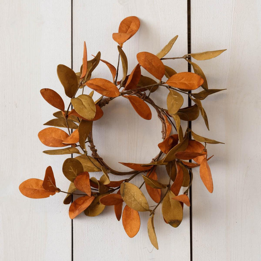 Rust and Tan Candle Ring