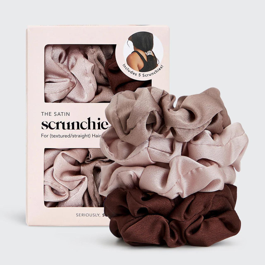 Cameo Satin Sleep Scrunchies