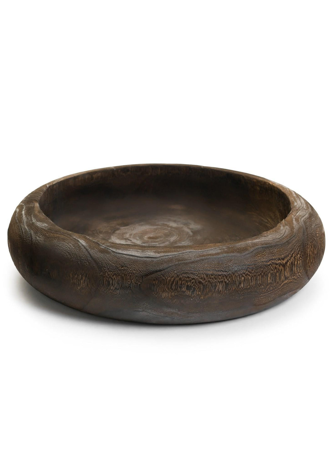 Round Burnt Brown Bowl