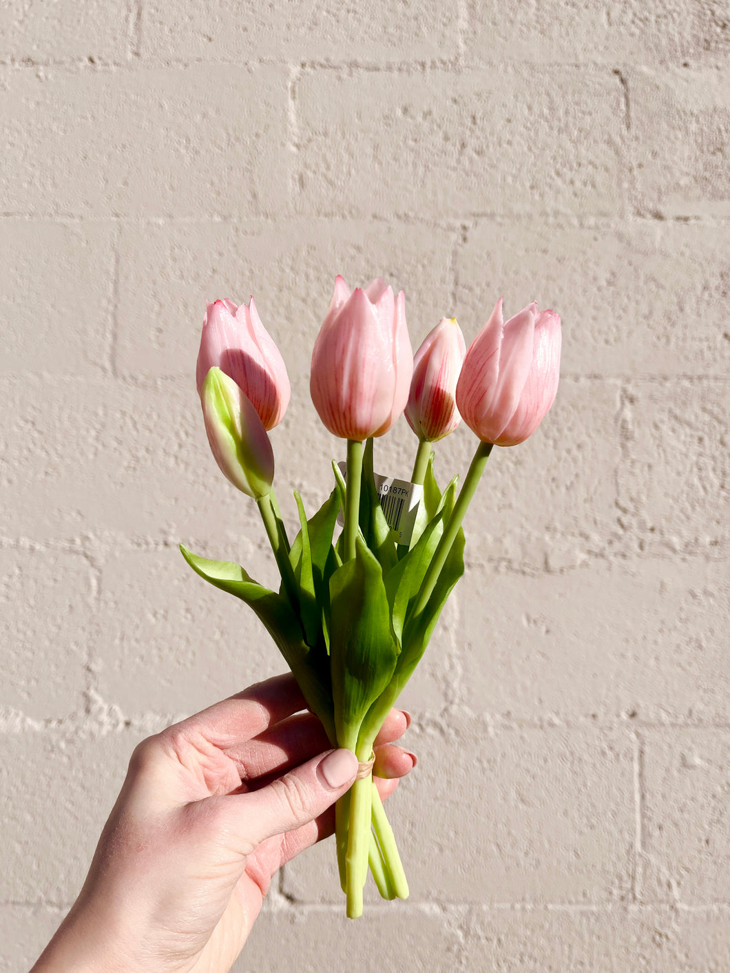 Real Touch Light Pink Tulips