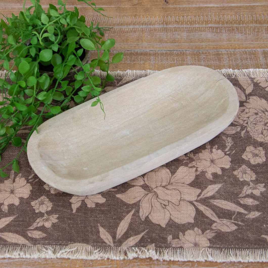 Small Oval Wooden Tray