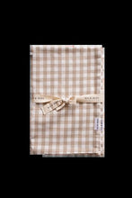 Load image into Gallery viewer, Beige Gingham Kitchen Towels