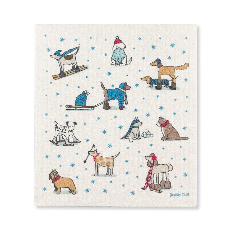 Winterdogs Dishcloth