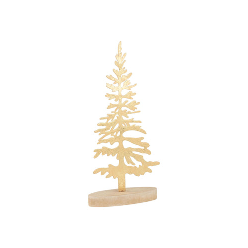 Gold Foil Metal Tree on Base