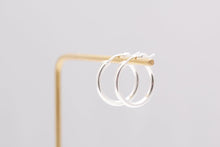 Load image into Gallery viewer, Sterling Silver Hoops