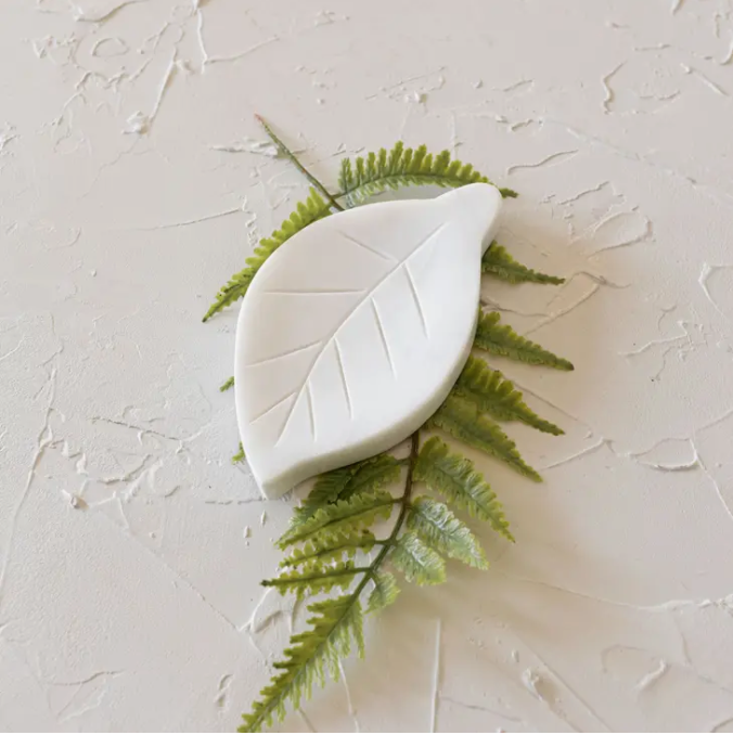 Leaf Marble Spoon Rest