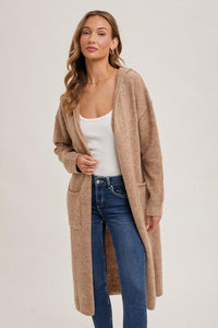 Latte Willow Hoodie Cardigan