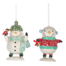 Load image into Gallery viewer, Colourful Snowmen Ornaments