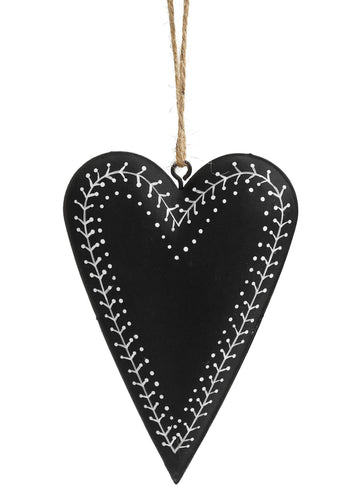 Black Heart Ornament