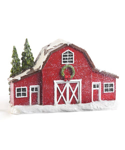 Festive Red Barn