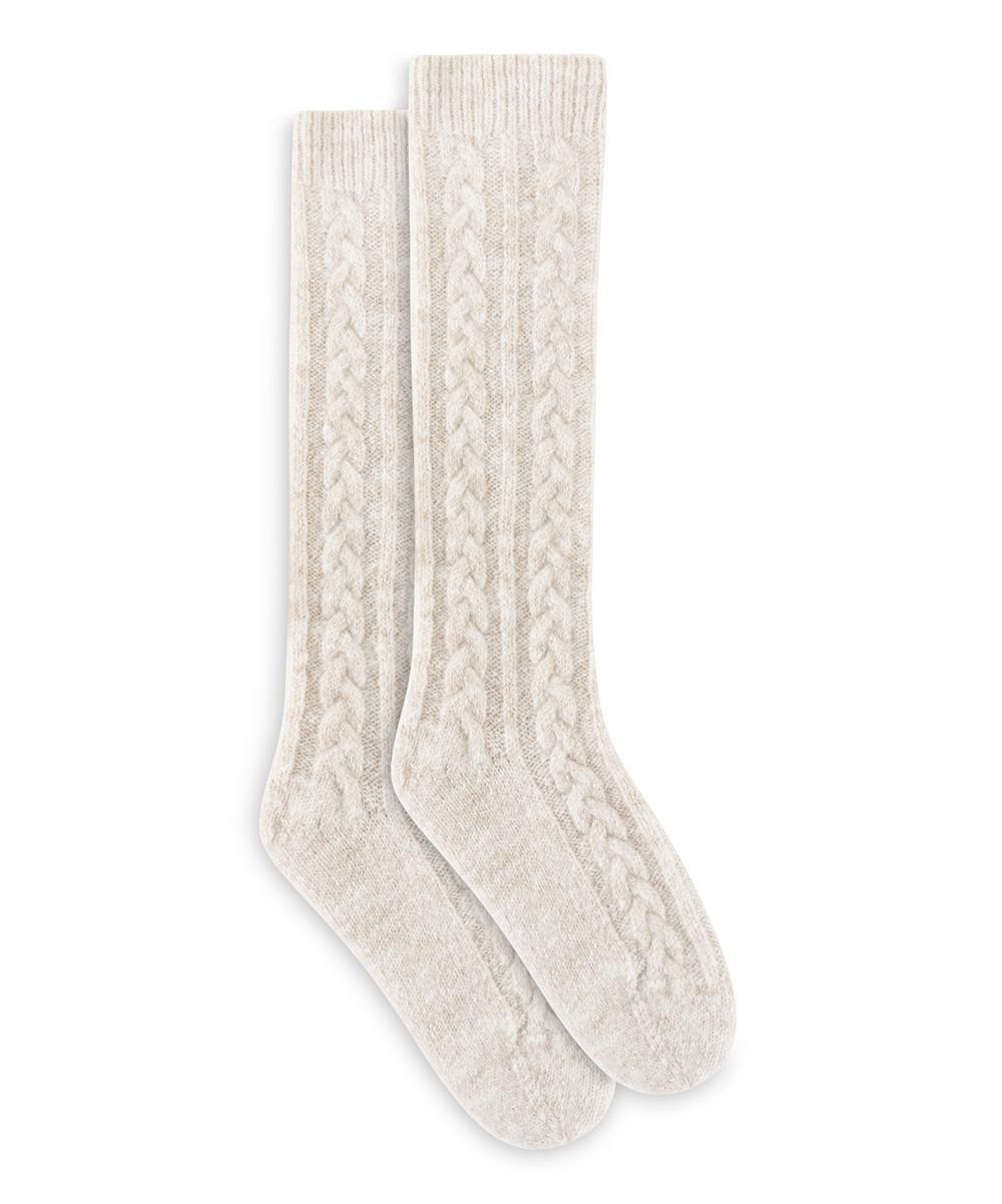 Cream Cozy Slouch Socks
