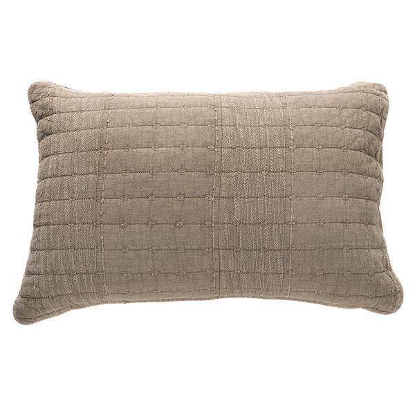 Moss Solid Embroidered Pillow Shams