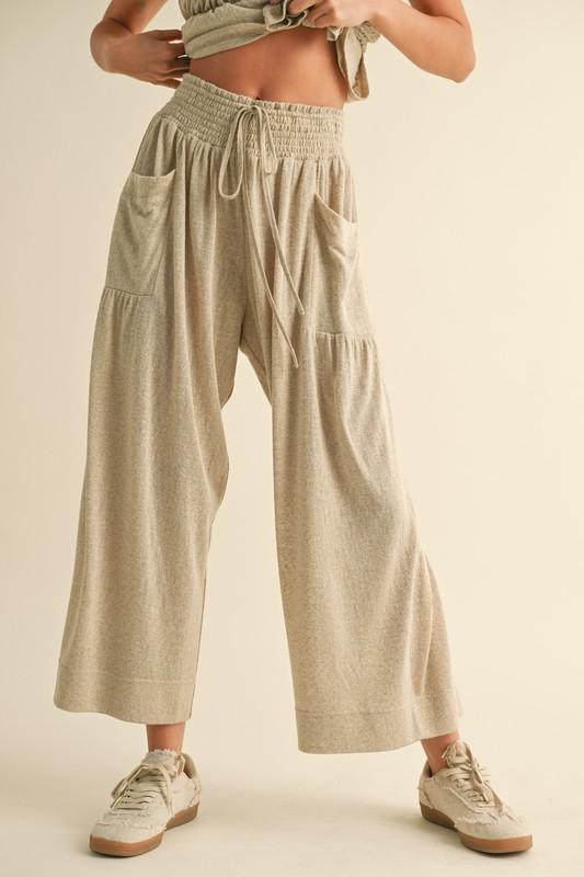 Tilda Straw Smocked Pants