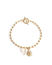 Load image into Gallery viewer, Gold Aube Toggle Clasp Bracelet