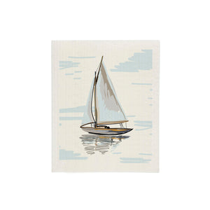 Sailboat Sponge Cloth