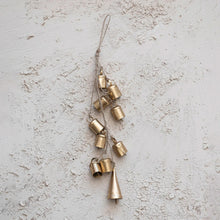 Load image into Gallery viewer, Assorted Hanging Gold Metal Bells