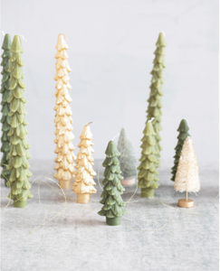 Short Evergreen Tree Shaped Tapers