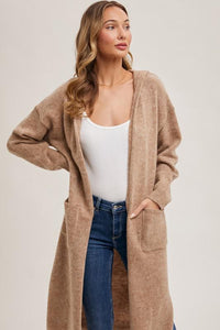 Latte Willow Hoodie Cardigan