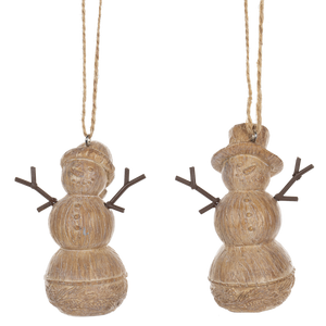 Brown Snowman Ornament