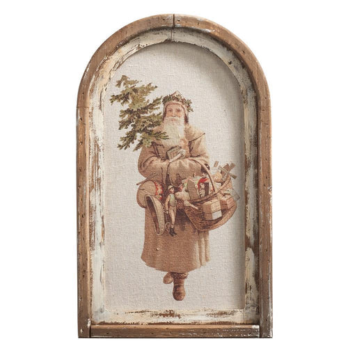 Old World Santa Arched Print
