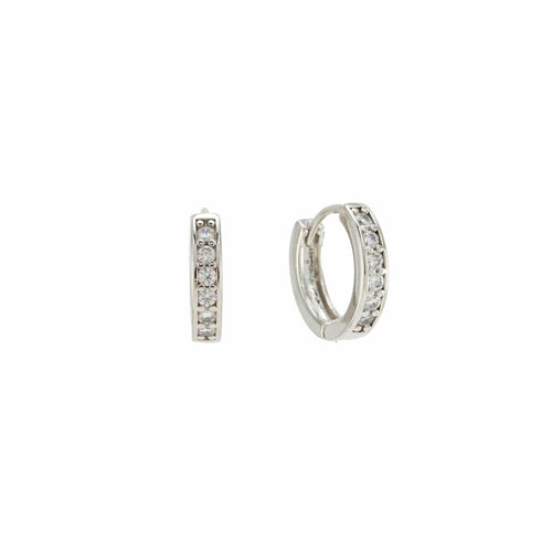 Silver Desi 12mm Hoop Earrings