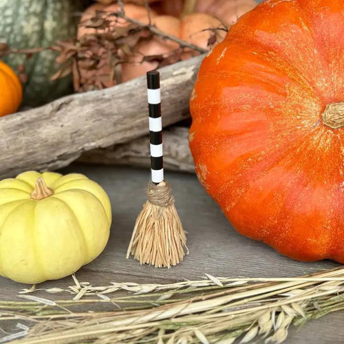 Wooden Mini Halloween Broom Stick