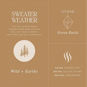 Sweater Weather | Fallen Leaves + Amber + Cedar
