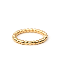 Gold Perlock Beaded Ring