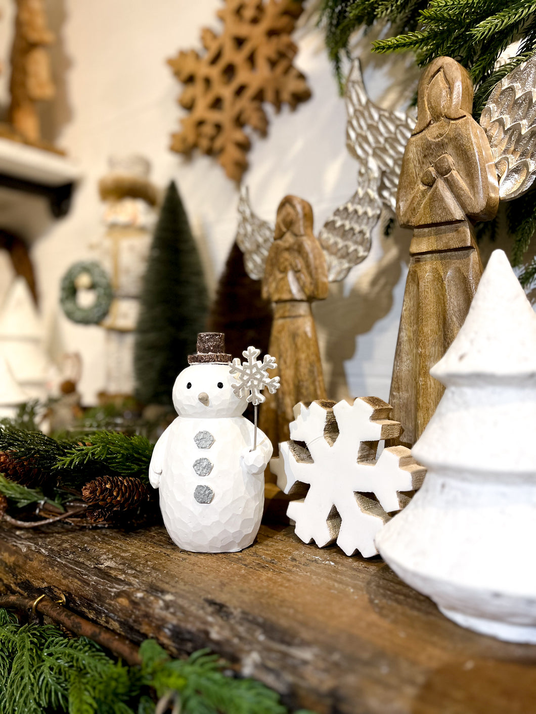 Enamel White Snowflake