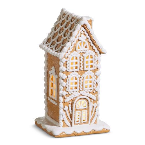 Tall Lighted Gingerbread House