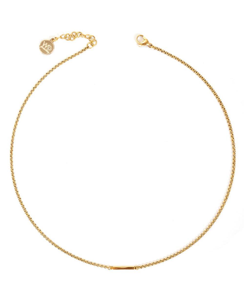 Gold Axelle Bar Necklace