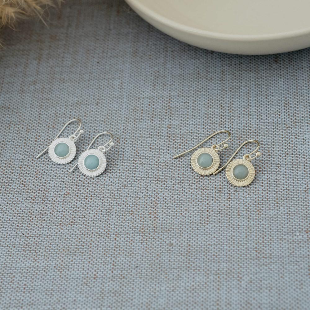 Lila Amazonite Earrings