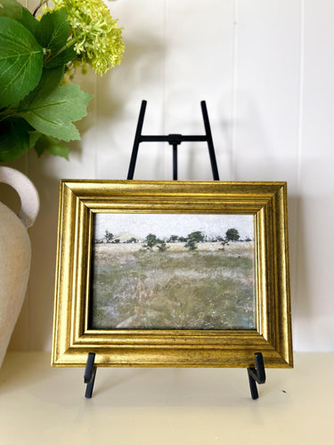 Muted Green Field Artwork | Gold Empire Frame