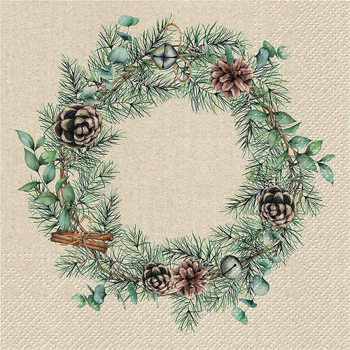 Christmas Wreath Napkins