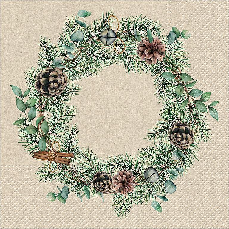 Christmas Wreath Napkins