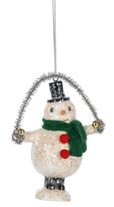 Tinsel Snowman Ornaments