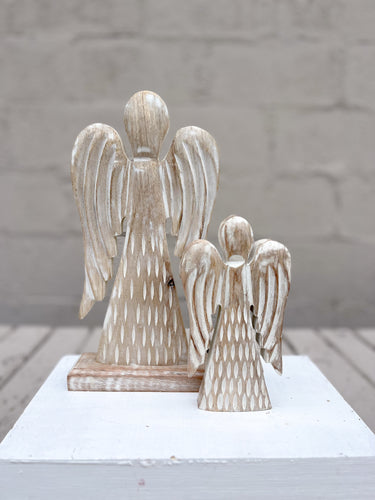 Whitewash Angel Mango Wood