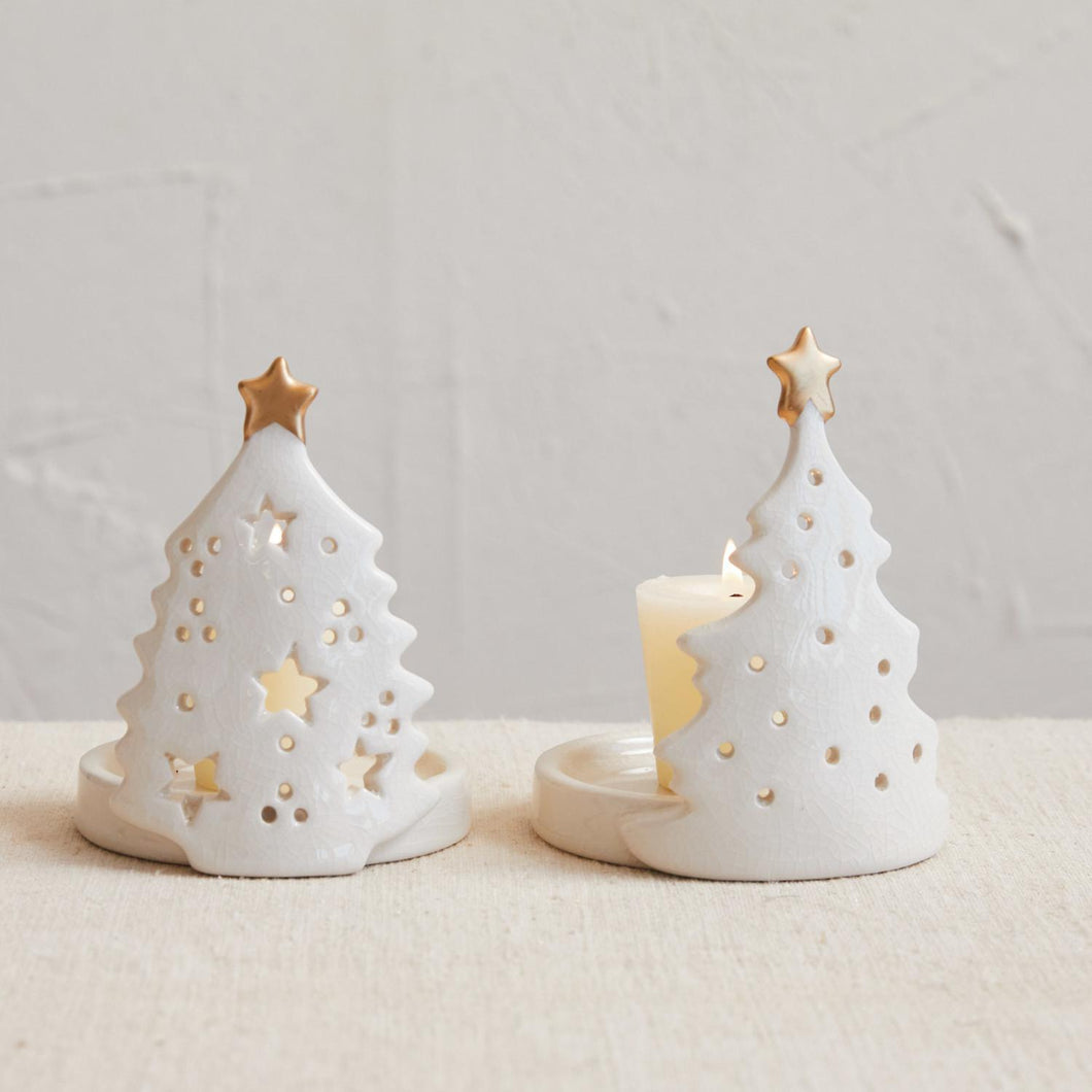 Christmas Tree Tealight Holders