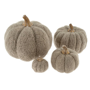 L Felt Pumpkin Grey