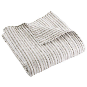 Taupe Topago Quilted Throw