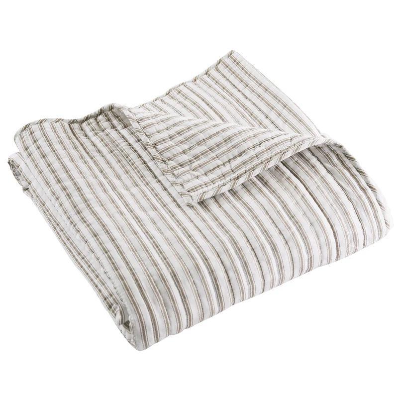 Taupe Topago Quilted Throw