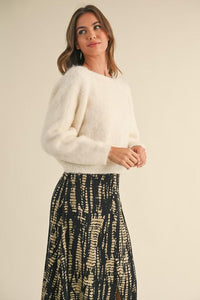 Ivory Rowan Twist Sweater