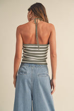 Load image into Gallery viewer, White &amp; Sage Sydney Halter Top